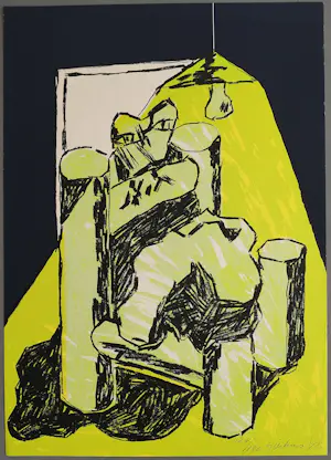 Jan Sierhuis - gesigneerde litho kopen? Bied vanaf 20!