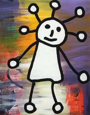 Paul Indrek Kostabi - LAATSTE KANS!!! Gesigneerde, kleurrijke giclée - Pop Up - 2014 - 58/75 kopen? Bied vanaf 1!
