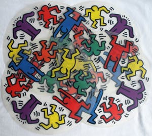Keith Haring - 4x Placemat – 2002 – doorsnede 33,5 cm kopen? Bied vanaf 10!