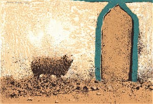 Simon Koene - Grieks schaap met blauw boogje kopen? Bied vanaf 25!