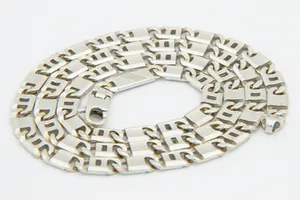 Z.G.A.N. 18 karaats Wit-gouden zg. "Valkenoog" collier - lengte 50 cm - kopen? Bied vanaf 1360!