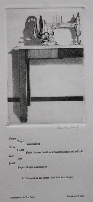 Maurice Van den Dries - singernaaismasjien kopen? Bied vanaf 30!