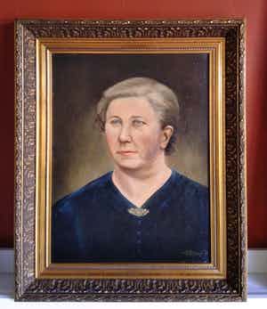 Ton Ancone - (1919-1987) - Hollandse School - Portret van een dame - 1944 verkocht voor € 1!