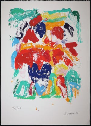 Jan Cremer - Zeefdruk, Tulips III kopen? Bied vanaf 150!