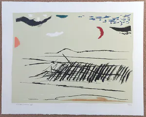 Harrie Gerritz - Landschap, litho kopen? Bied vanaf 40!