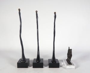 Corry Ammerlaan - Brons, Vier sculpturen kopen? Bied vanaf 40!