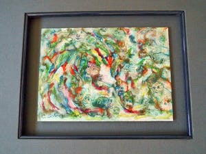 Carla Schot - Olieverfschilderij - Figuren [nr.26] kopen? Bied vanaf 35!