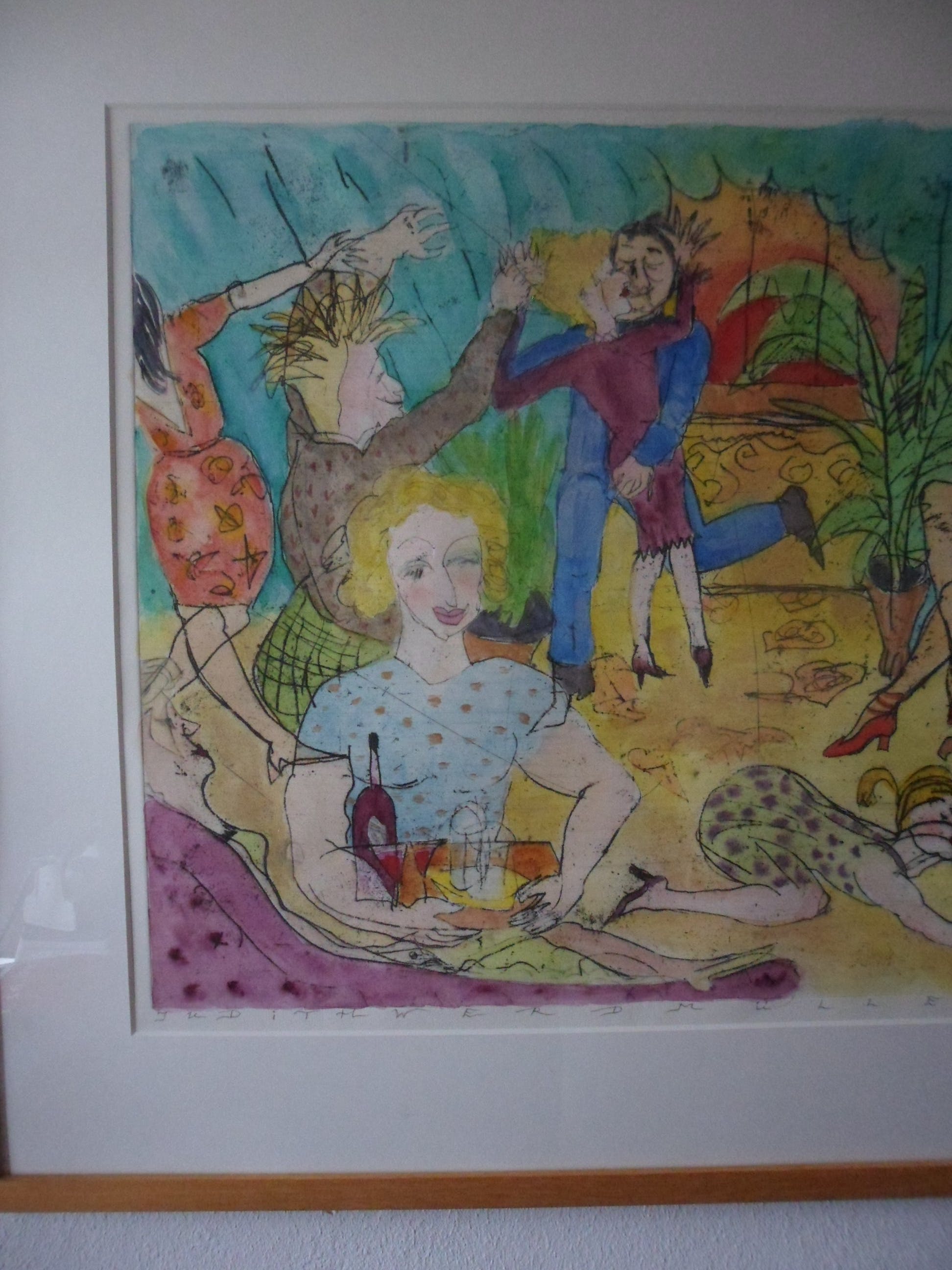 Judith Werdmuller von Elgg - Gemengde techniek op papier, Titel,"Vowel". kopen? Bied vanaf 20!