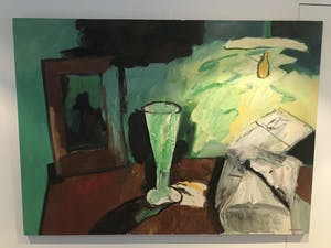 Anton Martineau - Stilleven met groen glas kopen? Bied vanaf 500!