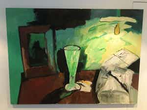 Anton Martineau - Stilleven met groen glas verkocht voor € 500!