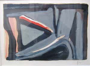 Bram van Velde - lihho gesigneerd rechtsonder verkocht voor € 225!