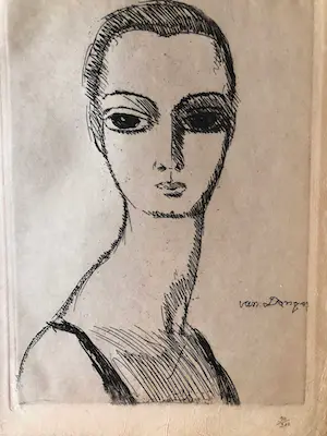 Kees van Dongen - Kees van Dongen -Meisje met de zwanenhals - 1925 kopen? Bied vanaf 595!