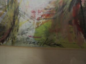 Willem Snitker - vroeg 1968 express Pastel uit zijn Bleeker Galerie Haarlem - gesign met opdracht kopen? Bied vanaf 1!