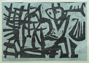 Frits Vanen - 4x Houtsnede , Holland Festival en Theater – 1961 – oplage 15 ex. kopen? Bied vanaf 50!