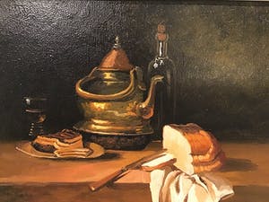 Niet of onleesbaar gesigneerd - Stilleven ontbijttafel kopen? Bied vanaf 1!