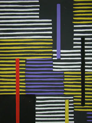 Adolf Fleischmann - Abstracte compositie - 1952 - Sjabloon in gouachekleuren kopen? Bied vanaf 120!