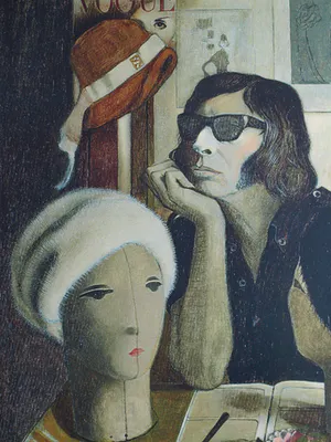 Lodewijk Post de Jong - Litho , Portret van couturier Max Heymans – 60x50 cm – oplage 19/50 kopen? Bied vanaf 40!