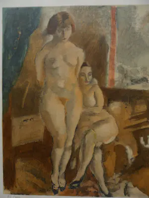Jules Pascin - Litho. Titel. Les deux modèles nus kopen? Bied vanaf 40!