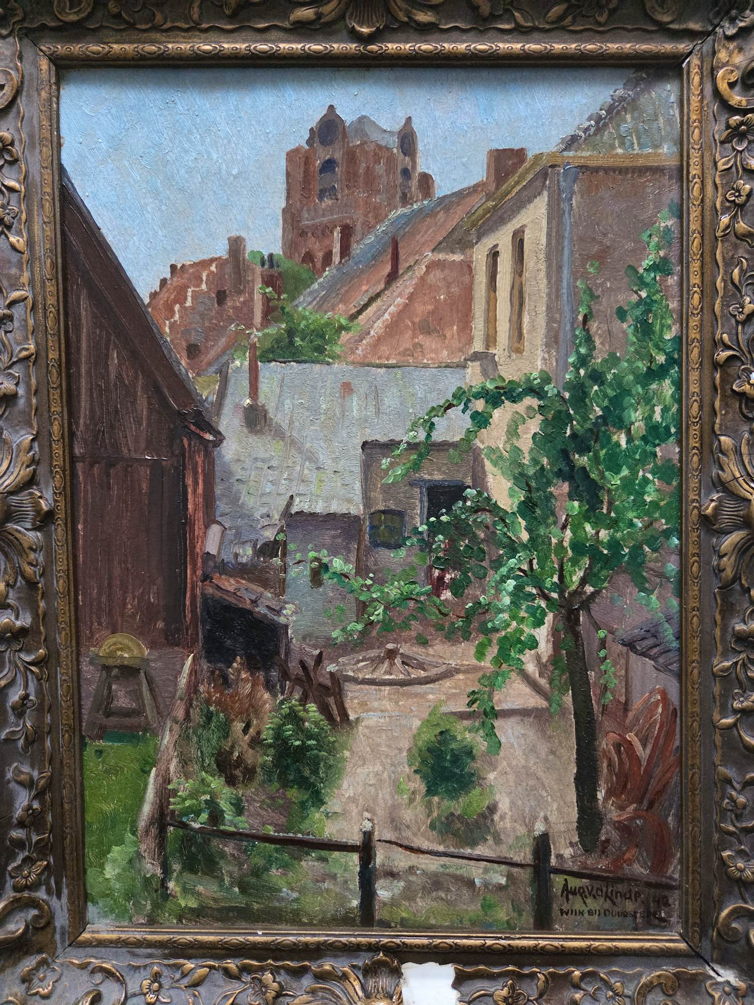 Augustinus van der Linde - Binnenplaats. Wijk bij Duurstede. kopen? Bied vanaf 59!