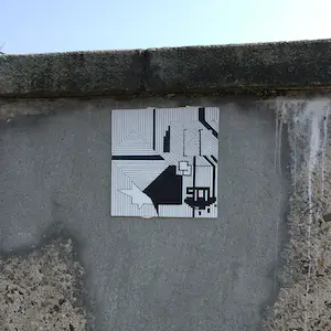 Niet of onleesbaar gesigneerd - Street-art by "SOL" op makelaarsbord. kopen? Bied vanaf 1!