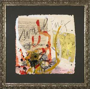 Miriam Slaats - Zeefdruk, It's the source of your sense III - Ingelijst verkocht voor € 40!