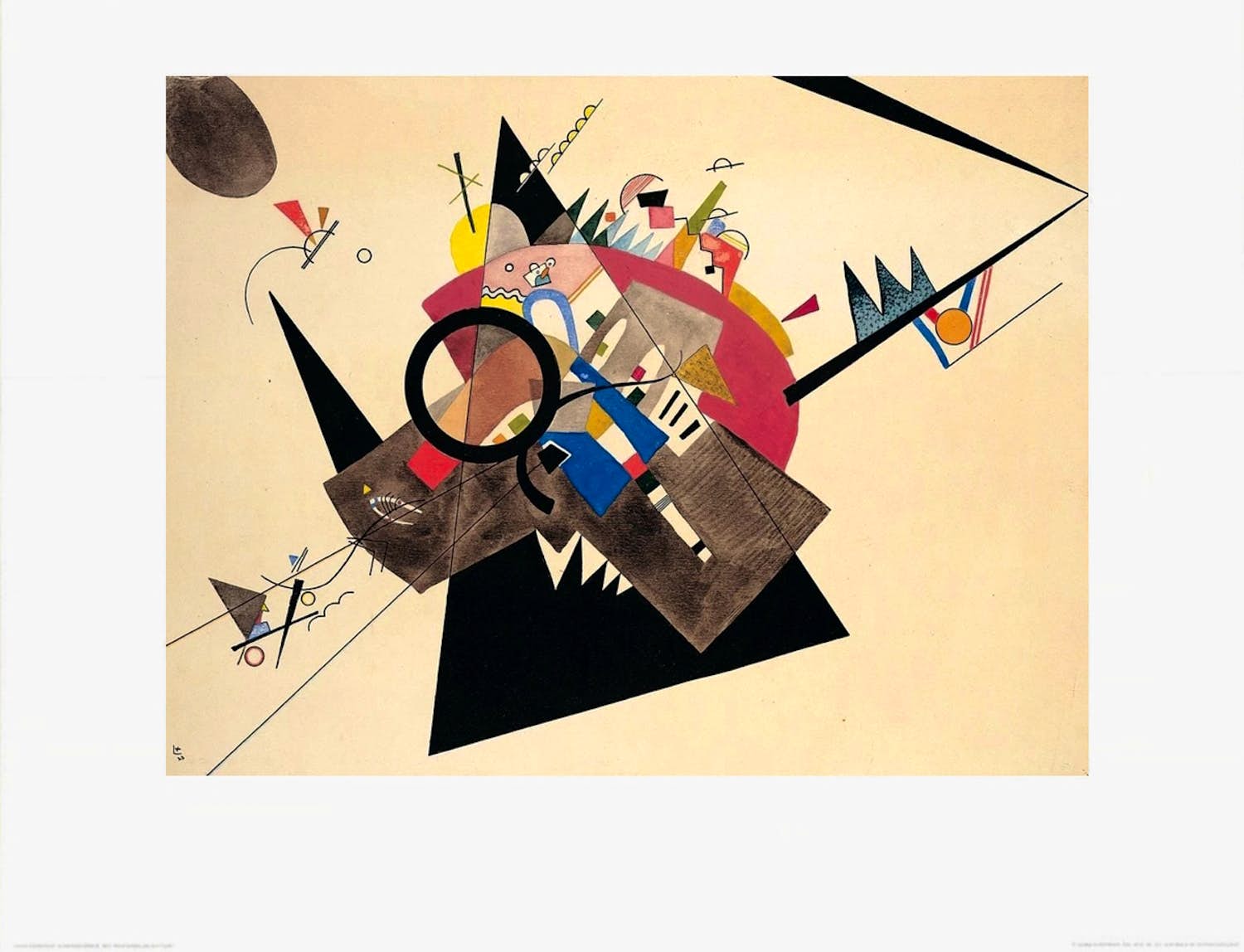 Wassily Kandinsky - Lithografie Schwarzes Dreieck verkocht voor € 85!