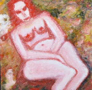 Pieter Haan - Olieverf op hout, Verwachting II kopen? Bied vanaf 1!