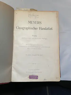 Antiquarisch Boek - Meyers Geographischer Handatlas kaufen? Bieten Sie von 75!