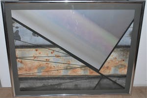 John Spek - Geschonden land III - grote metalen rvs collage kopen? Bied vanaf 125!