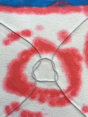 Shinkichi Tajiri - aquagravure ’Knoop’ - minimalistisch en kleurrijk - 1993- oplage 35 kopen? Bied vanaf 375!