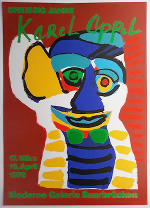 Karel Appel - Saarbrücken, zeefdruk kopen? Bied vanaf 1!