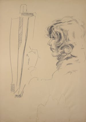Jan Sluijters (jr.) - Tekening, Zonder titel kopen? Bied vanaf 1!