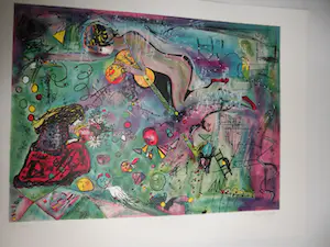 Sandra Jayat - Litho, Titel, La pensée marbrée s'est posée sur l'absence arrosée kopen? Bied vanaf 40!