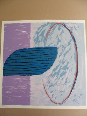 Bhaskar Hande - Zeefdruk, zonder titel. kopen? Bied vanaf 20!