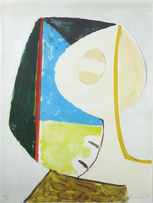 Martin Engelman - Litho, Abstracte compositie - Ingelijst kopen? Bied vanaf 20!