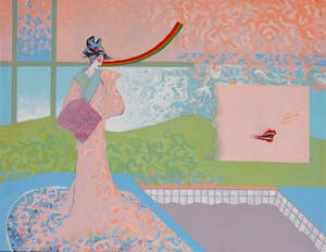 Peter Botterman - Vrouw in Landschap - 1979 - olieverf op doek - BKR Amsterdam kopen? Bied vanaf 20!