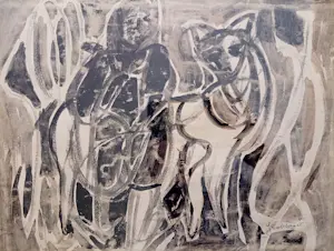 Jan Cobbaert - Oost-indische inkttekening - handgesigneerd - ingelijst kopen? Bied vanaf 450!