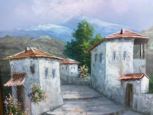 Niet of onleesbaar gesigneerd - Mediterraan landschap kopen? Bied vanaf 1!