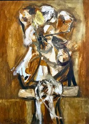 Aart Roos - Figuur in Oker kopen? Bied vanaf 600!