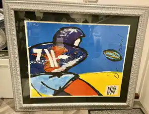 Herman Brood - Rugby - gesigneerd - ingelijst verkocht voor € 1!