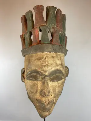 Igbo - 220566 - African IGBO Mask - Nigeria. kopen? Bied vanaf 55!
