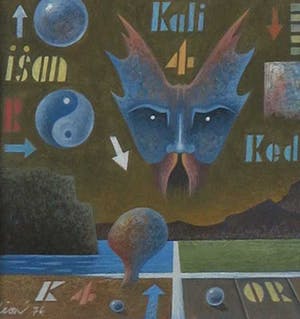 Leon Savelsberg - Gouache op papier, Kali Kedi kopen? Bied vanaf 1!