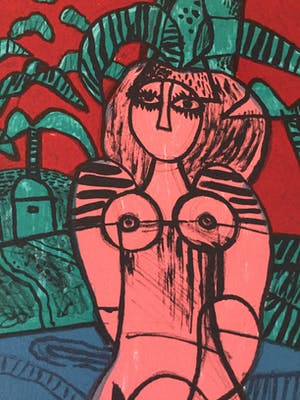 Corneille - Titel Onbekend - Zeefdruk 1982 - Oplage 29/40 kopen? Bied vanaf 175!