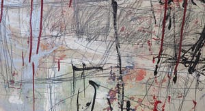 Mathieu Berden - Acryl op doek, Abstracte compositie (Zeer groot) kopen? Bied vanaf 1!