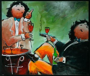 Theo Broeren - Acryl op doek, Eigenwijs (Zeer groot) kopen? Bied vanaf 100!