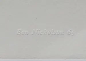 Ben Nicholson - Ets - Fragment of Tuscan Cathedral - Galerie Beyeler Estate Edition - 1965 kopen? Bied vanaf 50!