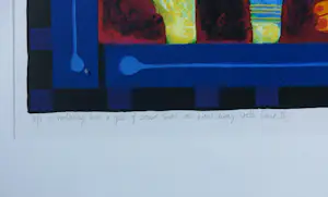 Clemens Briels - Zeefdruk op papier, Life is nothing but.. II - Ingelijst (Zeer groot) kopen? Bied vanaf 100!