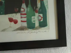 Willy Belinfante - 2 Ingelijste kleurenetsen , “Party” en “Bridge” , + een gesigneerd boek kopen? Bied vanaf 100!