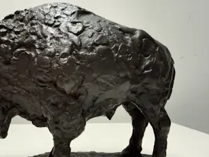 Pieter d' Hont - bronzen beeld - 'Bizon' - 1981 kopen? Bied vanaf 1750!