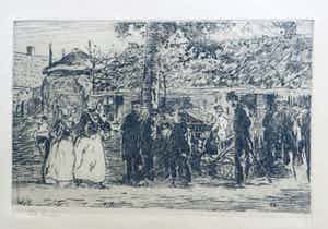 Willem de Zwart - Twee etsen van Willem de Zwart verkocht voor € 40!